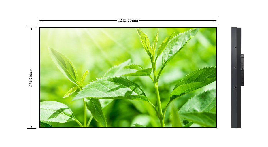 超窄边3.5mm55寸液晶拼接屏SM-LCD55A-535正面尺寸